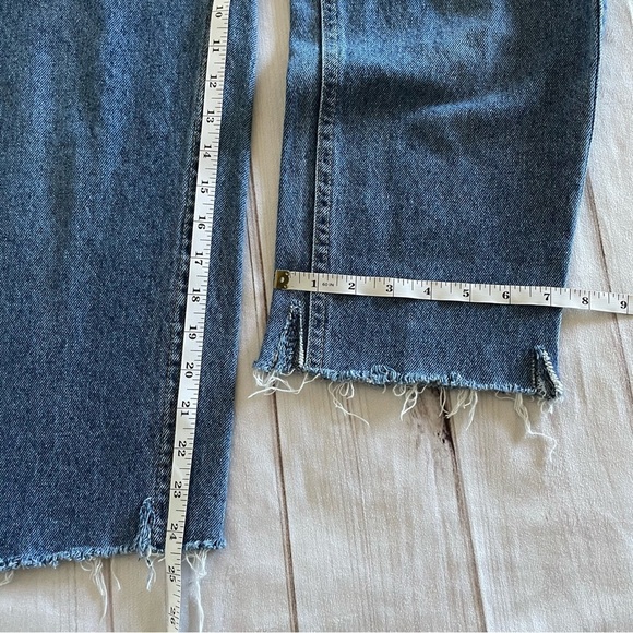 Vintage Lee Jeans Womens 8 Petite Blue High Rise Y2K Made In USA Straight Denim - Picture 15 of 16